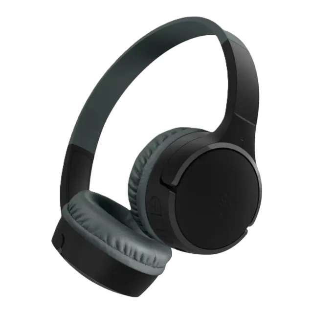 Belkin SoundForm Mini Bluetooth On-Ear Kopfhörer für Kinder, USB-C Schwarz