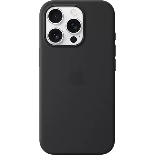 Apple Silikon Case iPhone 16 Pro Schwarz