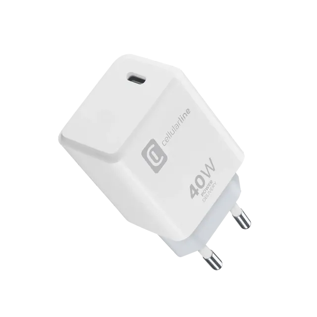 Cellularline USB Typ-C Travel Charger One 40W Weiß