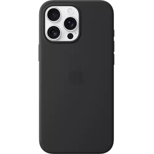 Apple Silikon Case iPhone 16 Pro Max Schwarz