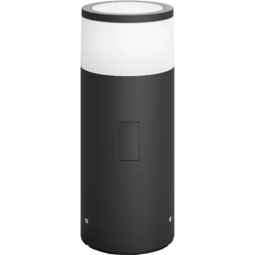 Philips Hue White & Col. Amb. Calla Sockelleuchte Erweiterung klein Niedervolt 600lm Schwarz