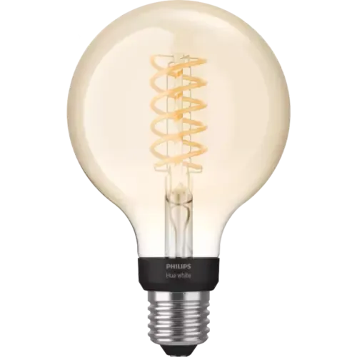 Philips Hue White Filament Globe E27 Transparent