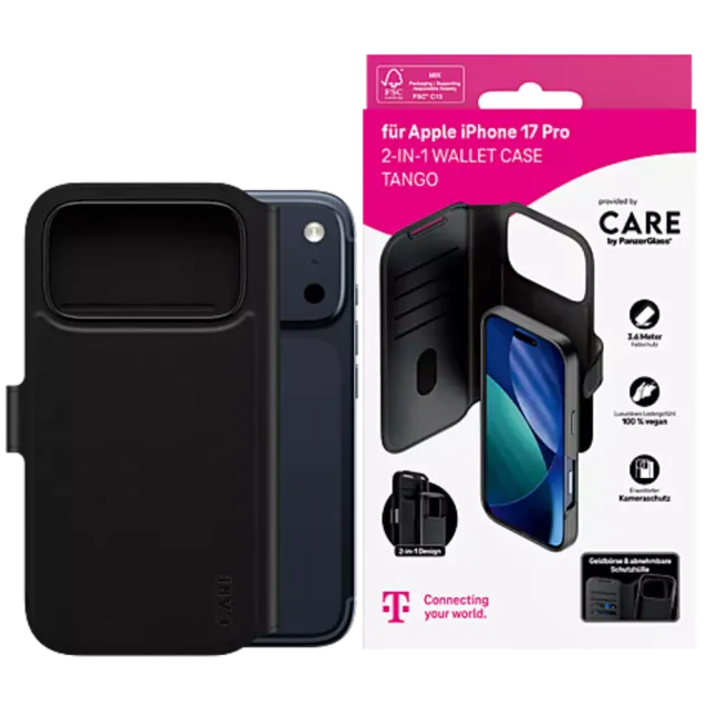 PanzerGlass Tango 2in1 Case iPhone 17 Pro Schwarz