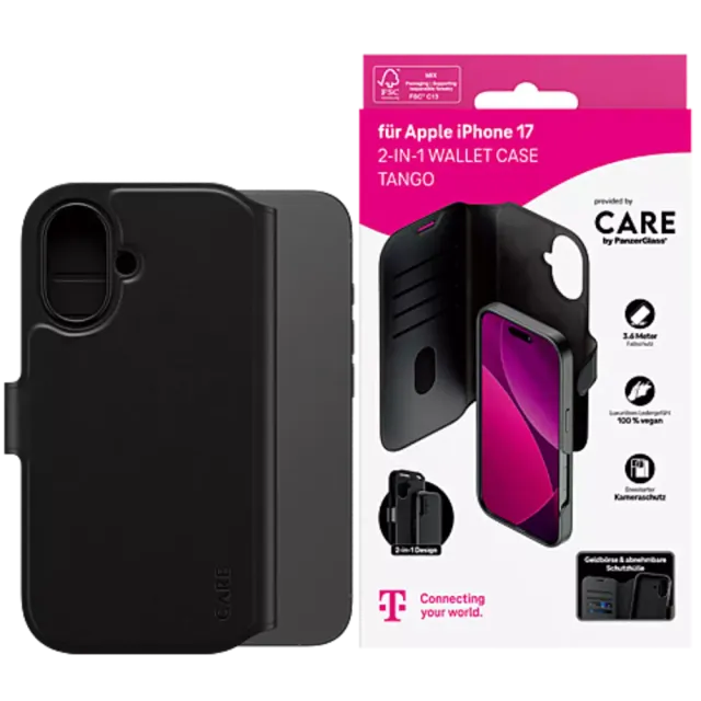 PanzerGlass Tango 2in1 Case iPhone 17 Schwarz