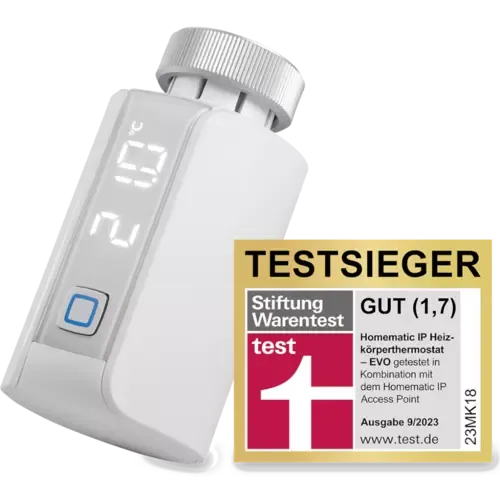 Homematic IP Heizkörperthermostat – Evo Weiß