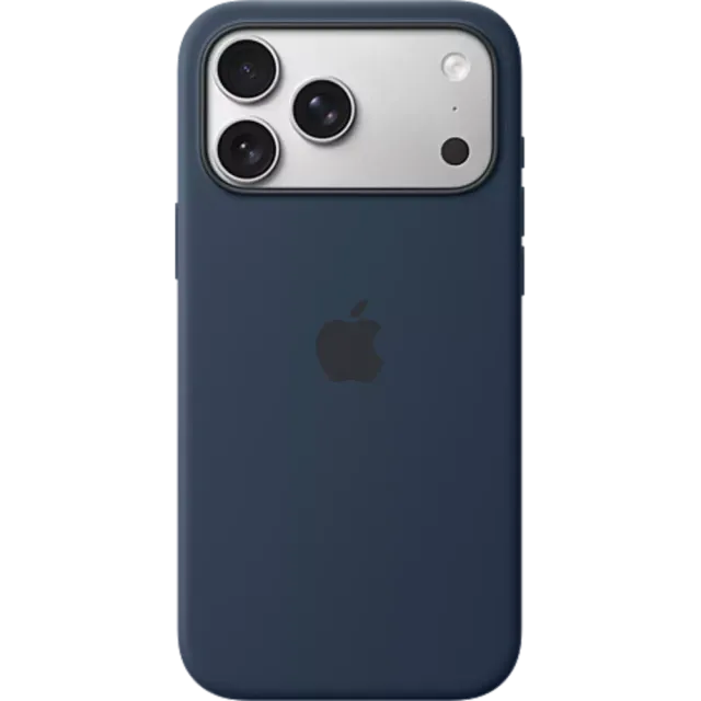 Apple Silikon Case MagSafe iPhone 17 Pro Mitternacht