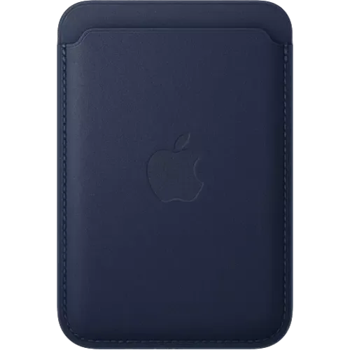 Apple iPhone Feingewebe MagSafe Wallet Tiefblau