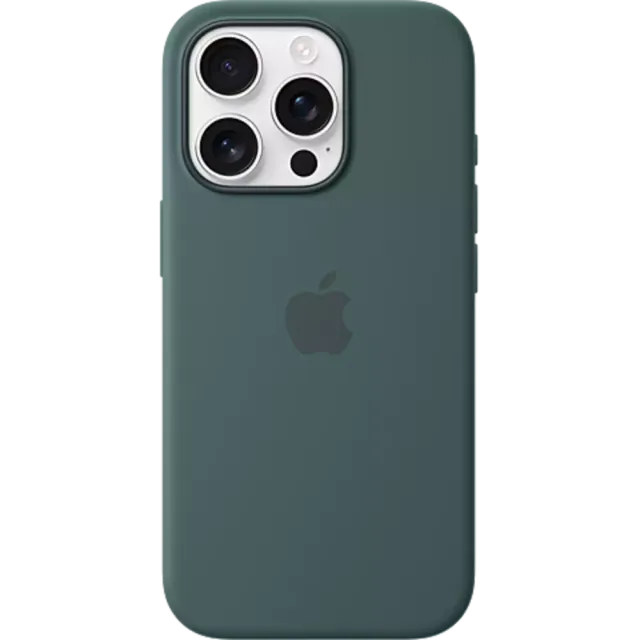 Apple Silikon Case iPhone 16 Pro Seegrün