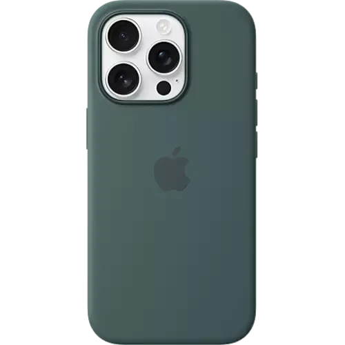 Apple Silikon Case iPhone 16 Pro Seegrün