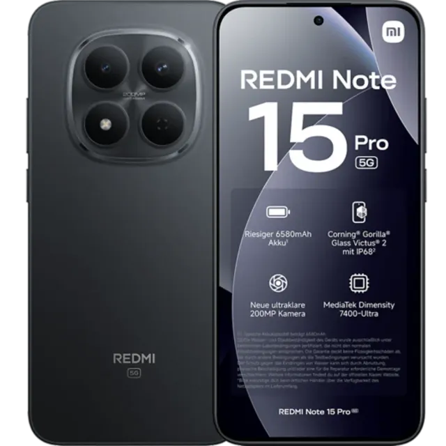 XIAOMI Redmi Note 15 Pro 5G Black