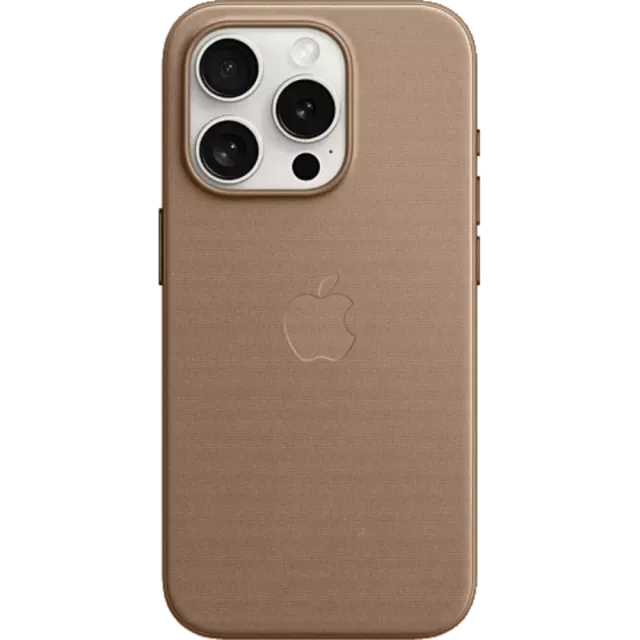 Apple Feingewebe Case iPhone 15 Pro Max mit MagSafe Taupe