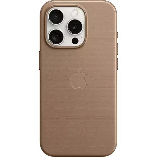 Apple Feingewebe Case iPhone 15 Pro Max mit MagSafe Taupe