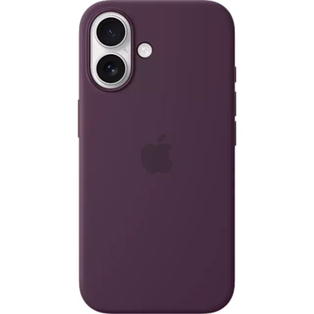 Apple Silikon Case iPhone 16 Pflaume