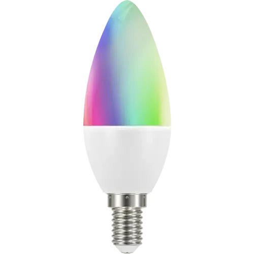 tint LED-Kerzenform white+color E14, Weiß