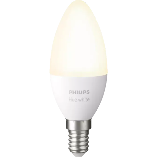 Philips Hue White E14 Einzelpack Weiß