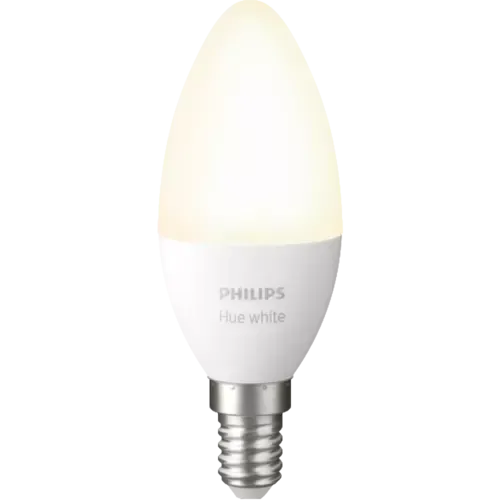 Philips Hue White E14 Einzelpack Weiß