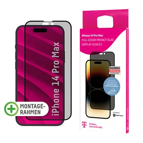 Displex Privacy Display Glas Apple iPhone 14 Pro Max Transparent
