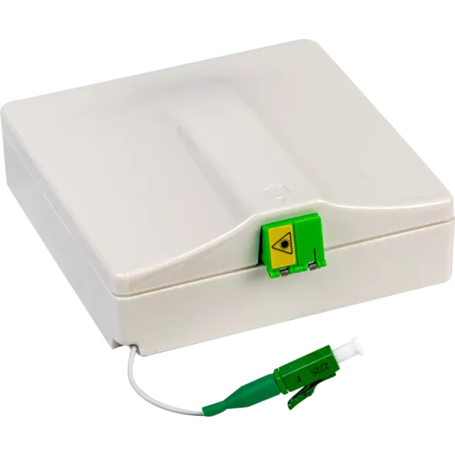 Omelcom Glasfaser-Verlängerungsbox 30m Weiß