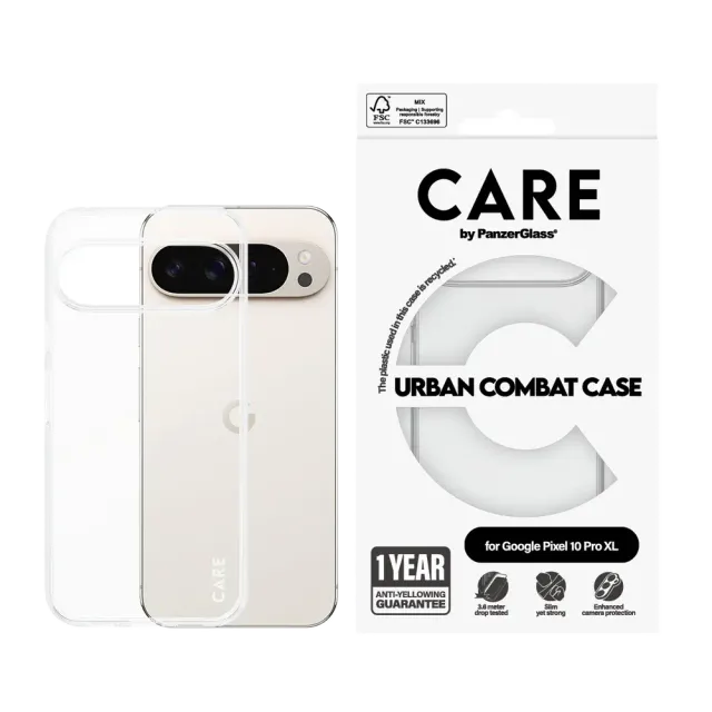 PanzerGlass CARE Fashionable Case X-Ray Soft Basic Google Pixel 10 Pro XL Transparent