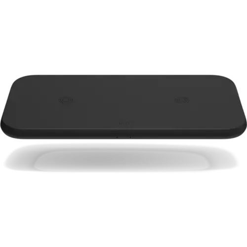 Zens Dual Wireless Charger Slim with USB A port Schwarz