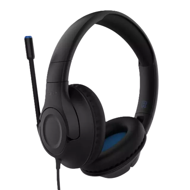 Belkin Inspire Kinderkopfhörer mit Kabel für Nintendo Switch 2 Schwarz