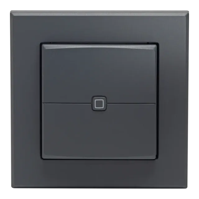 Homematic IP Wandtaster – 2-fach V2 Anthrazit