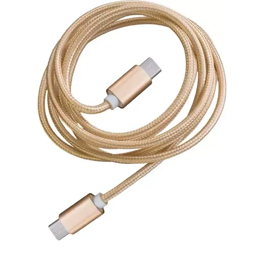 Peter Jäckel FASHION 1,5m Data Cable Typ-C/ Typ-C mit Sync- und Ladefunktion Gold