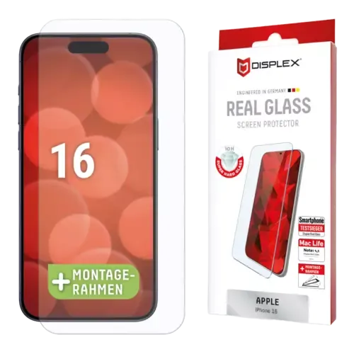 Displex Real Glass iPhone 16 Transparent