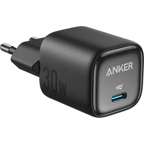 Anker 30W GaN USB-C Ladegerät Schwarz