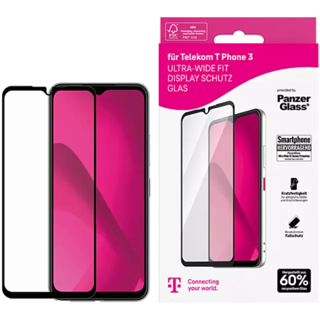 PanzerGlass Displayschutz T Phone 3 Transparent