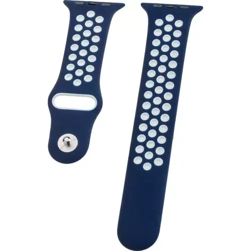 Peter Jäckel WATCH BAND Apple Watch Ultra 49mm/ Watch 45/44mm (Series 4 - 9)/ 42mm (Series 1 - 3) Silicon Dual Blau