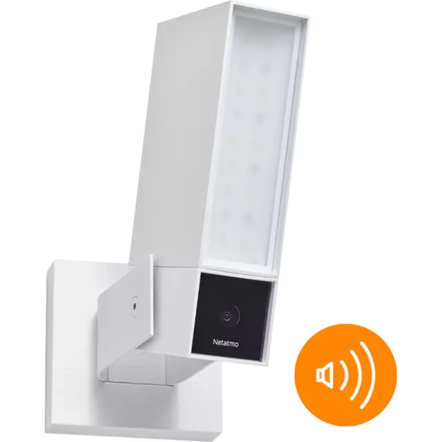 Netatmo Smarte Außenkamera (früherer Name: Presence) mit Sirene Weiß