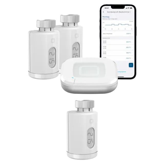 Homematic IP Starter Set Heizen pure für 3 Heizkörper Weiß