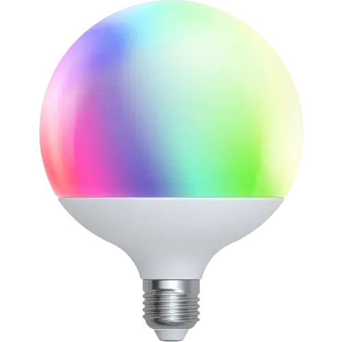 tint LED-Globeform white+color E27, Weiß