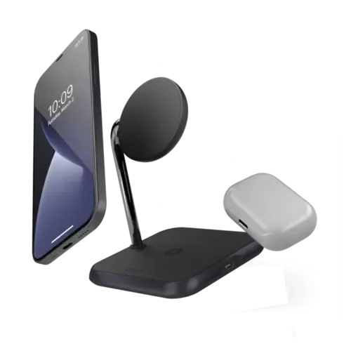 Zens 3-in-1 Magnetic Wireless MagSafe Charger Schwarz