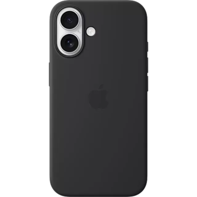 Apple Silikon Case iPhone 16 Schwarz