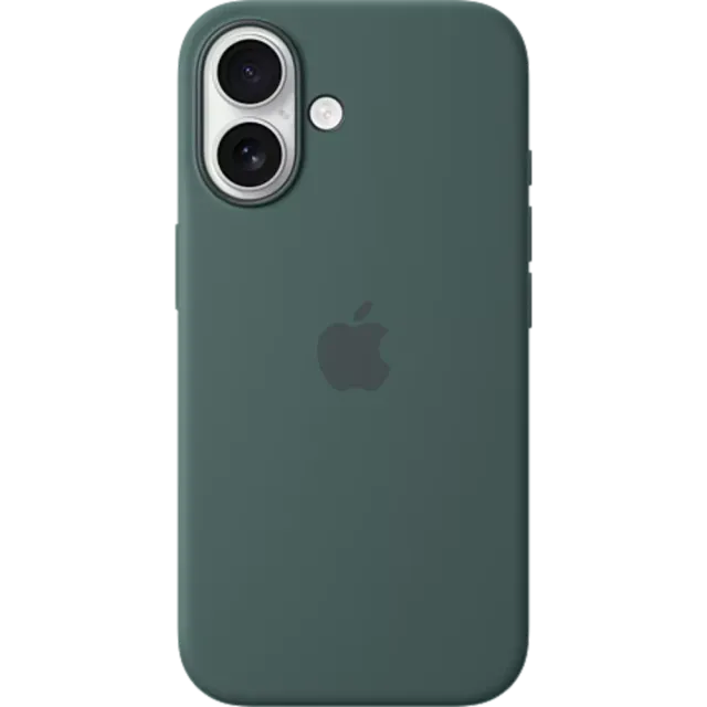 Apple Silikon Case iPhone 16 Seegrün