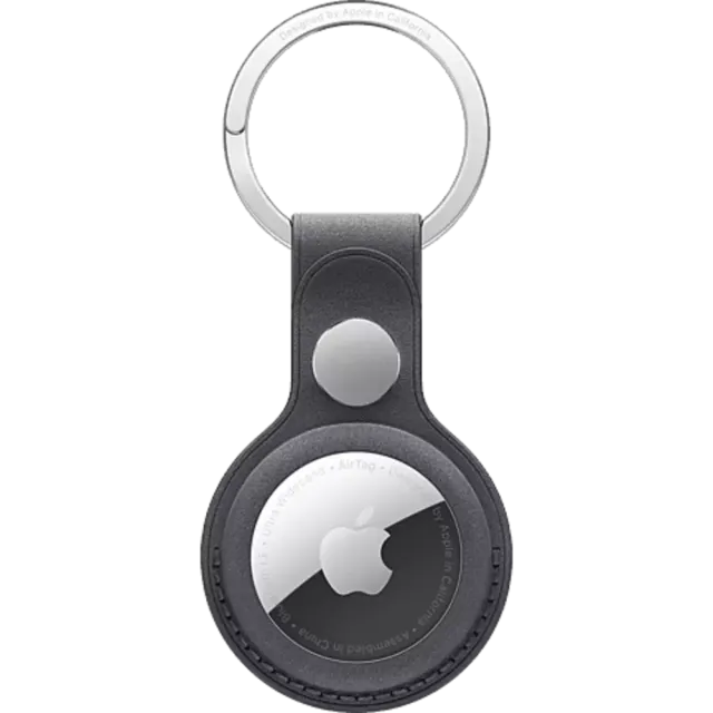 Apple AirTag Feingewebe Schlüsselanhänger Schwarz
