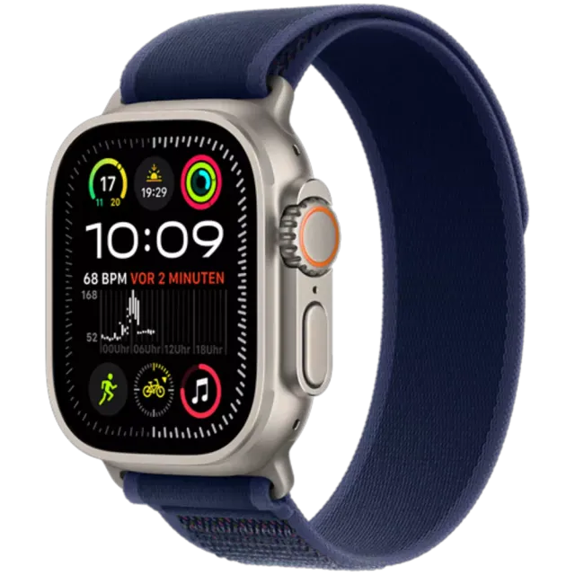 Apple Watch Ultra 2 Titan Trail Loop Natur/Blau M/L
