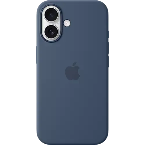 Apple Silikon Case iPhone 16 Denim