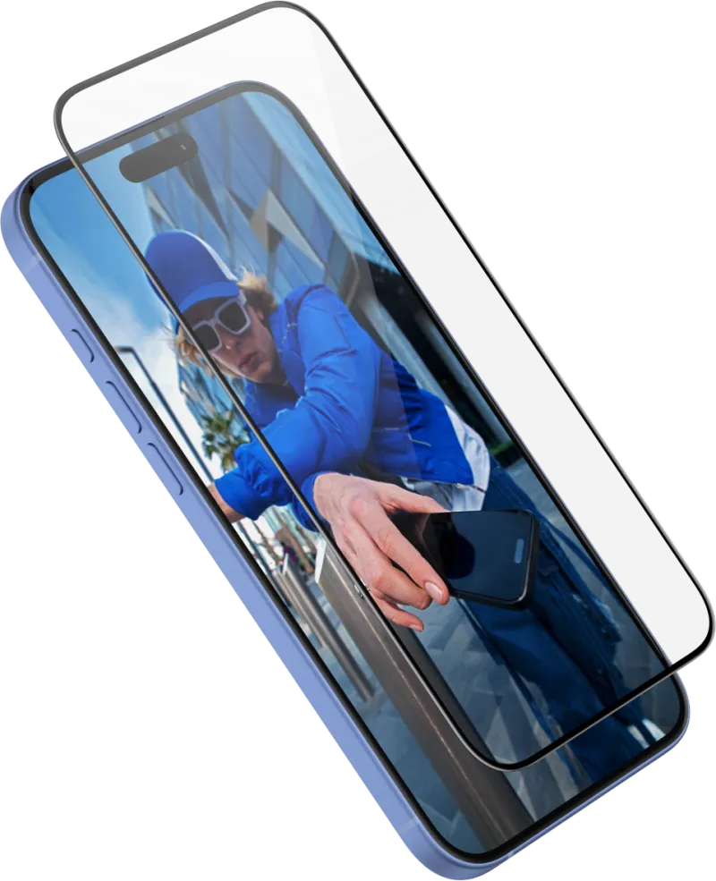 Smartphone mit PanzerGlass Schutz