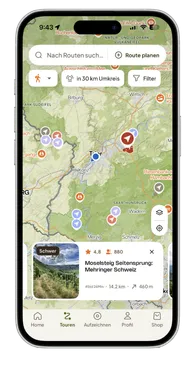 komoot App: Routen in deiner Region finden