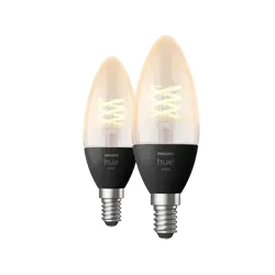 Philips White E14 Kerze Doppelpack Filament