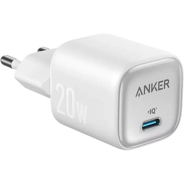 Anker 20W GaN USB-C Ladegerät Weiß