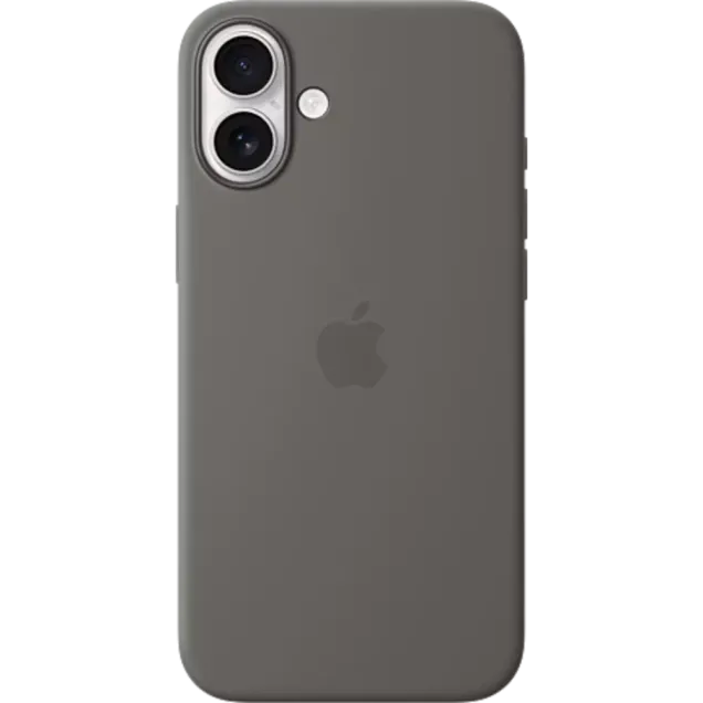 Apple Silikon Case iPhone 16 Plus Steingrau