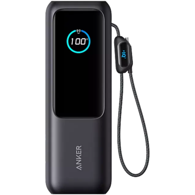 Anker Powerbank 25000 mAh USB-C Kabel Schwarz