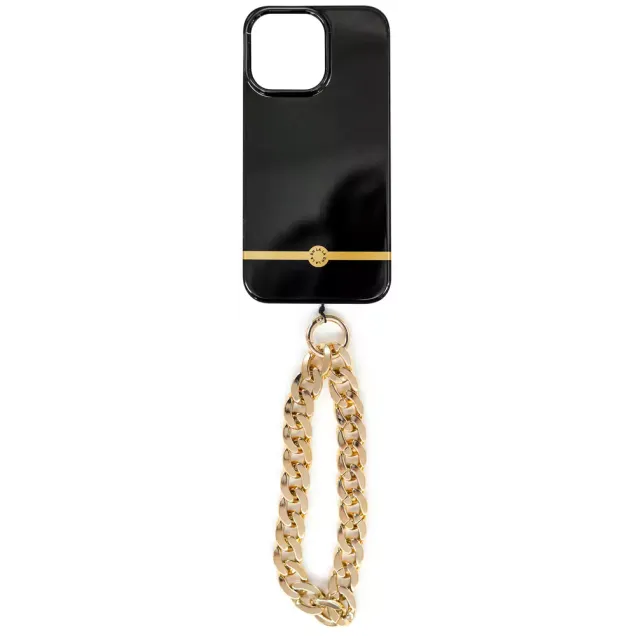 Peter Jäckel Design Back Cover Noir & Gold Chain Apple iPhone XR Schwarz