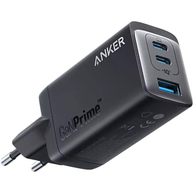 Anker 64W GaN Prime 3-Port Netzteil Schwarz