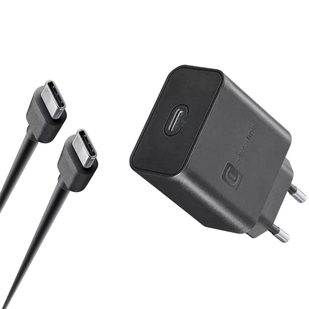 Cellularline USB-C Super Fast Charger Kit Samsung 45W Schwarz