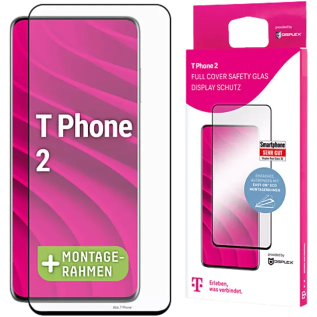 Displex Full Screen Glas Telekom T Phone 2 Transparent